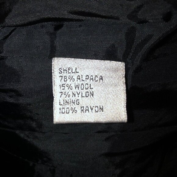 Talbots Collection Size 2 Black White Plaid Tweed Alpaca Blend Blazer Jacket - Picture 9 of 10